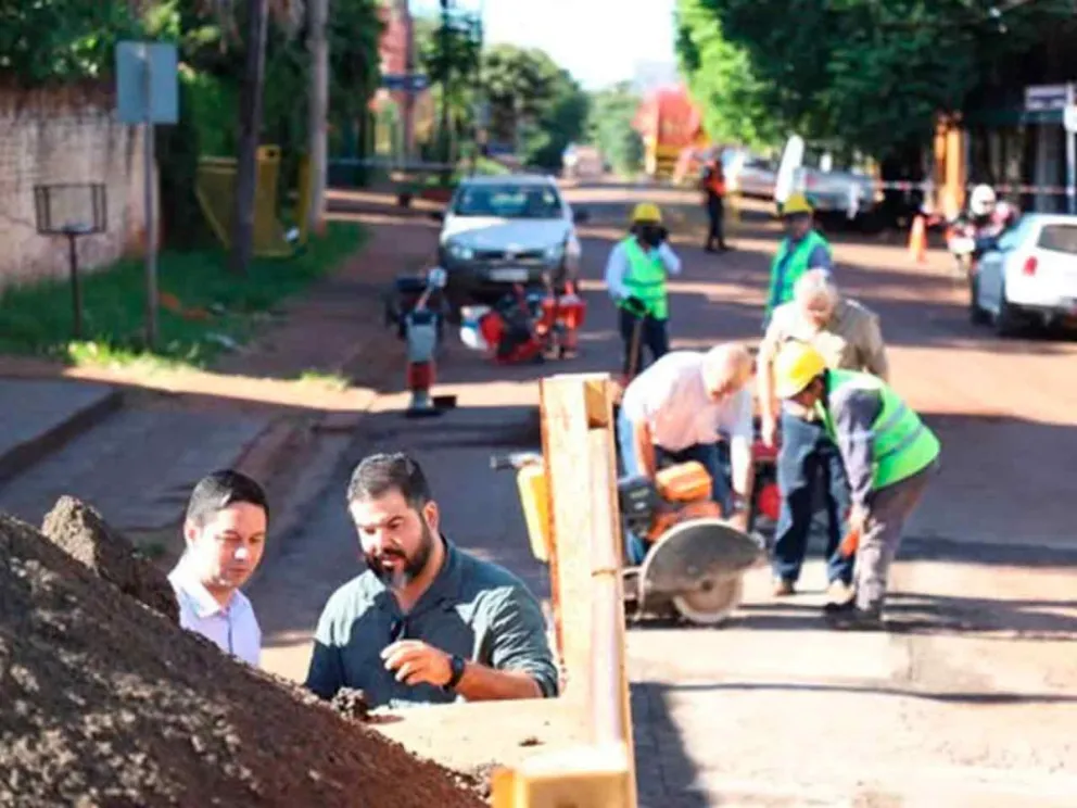 Guillermo de la Cruz supervisó la obra vial