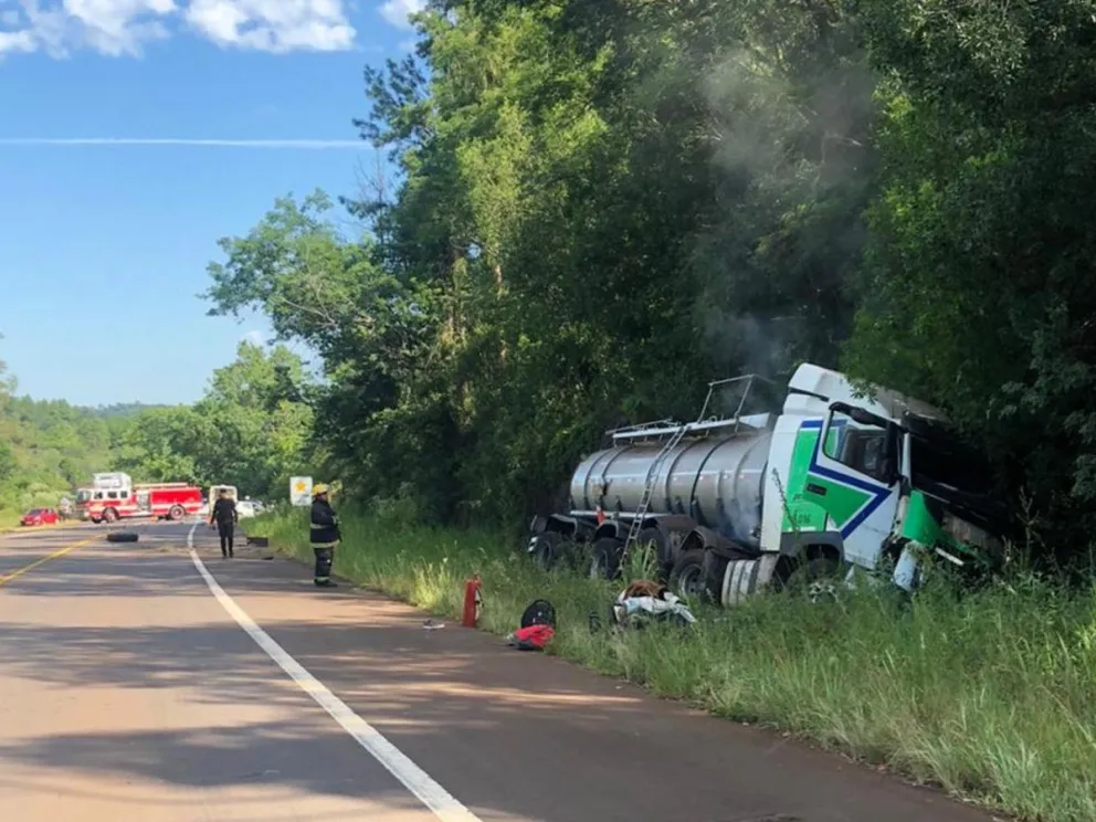 Uno de los vehículos involucrados