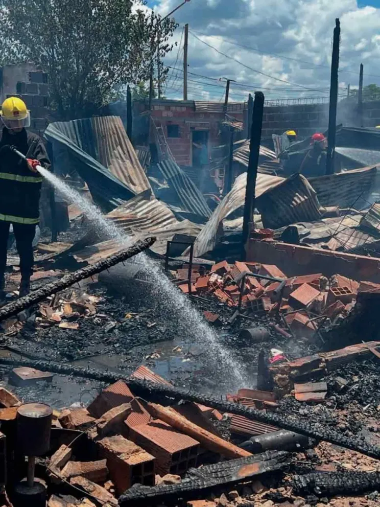 El fuego se propagó rápidamente