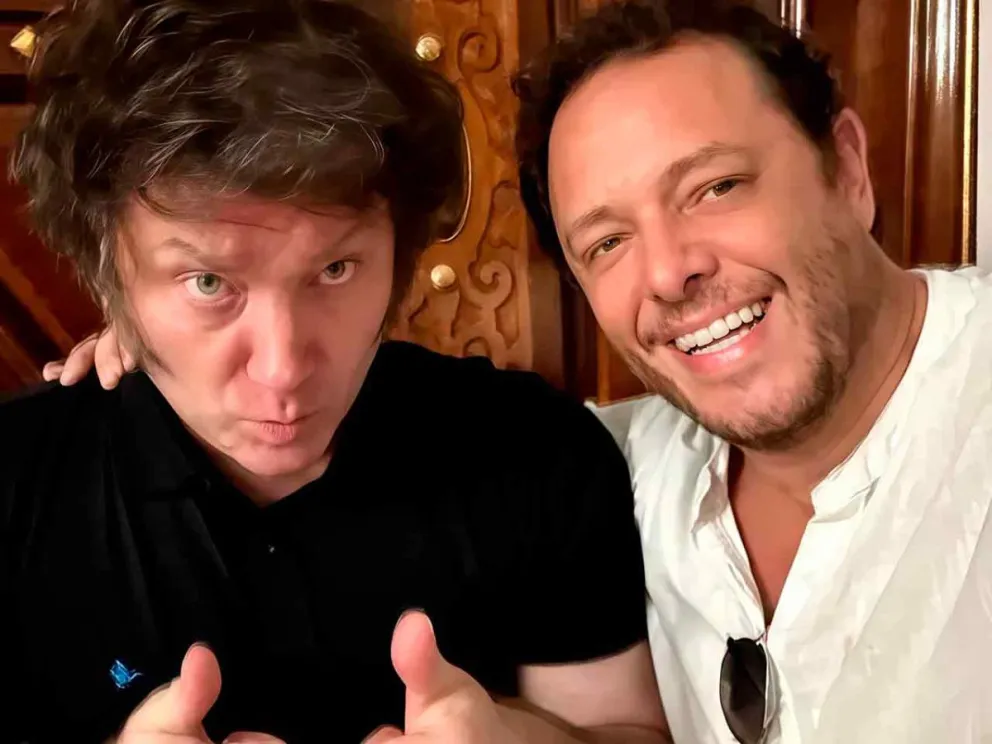  Javier Milei y Demian Reidel