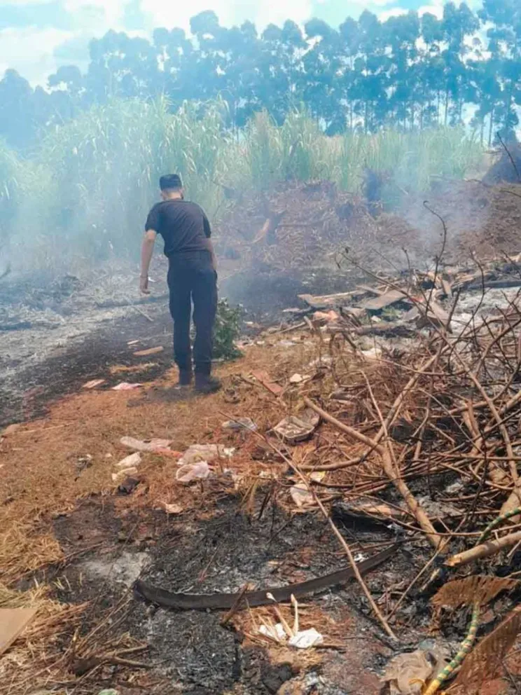 Lugar del siniestro ígneo 