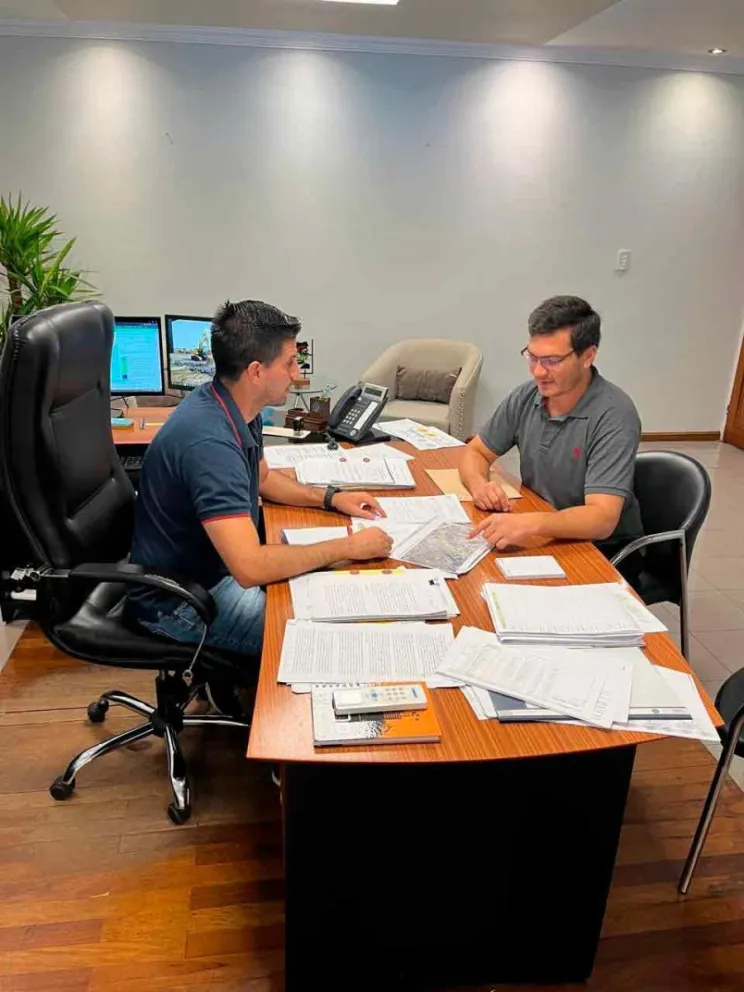 Nicolás Mazal Bazán se reunió con Adrián Solís