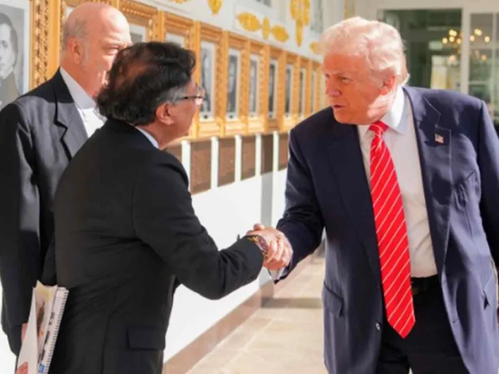 Gustavo Petro y Donald Trump