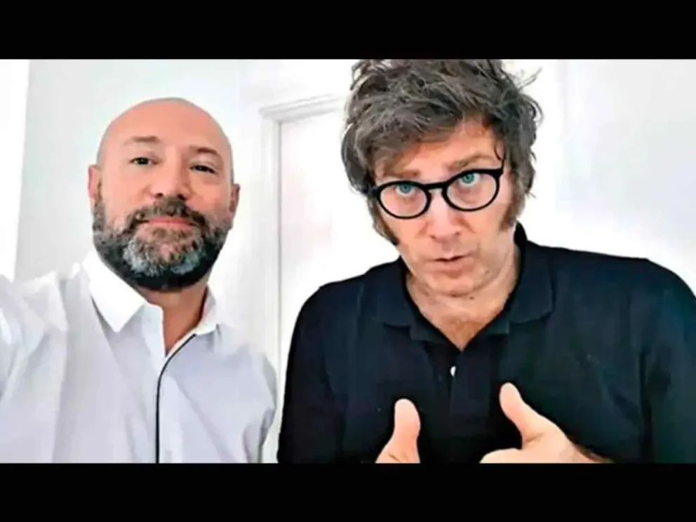 Diego Spagnuolo y Javier Milei