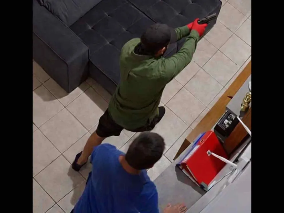 Quedaron registrados por las cámaras