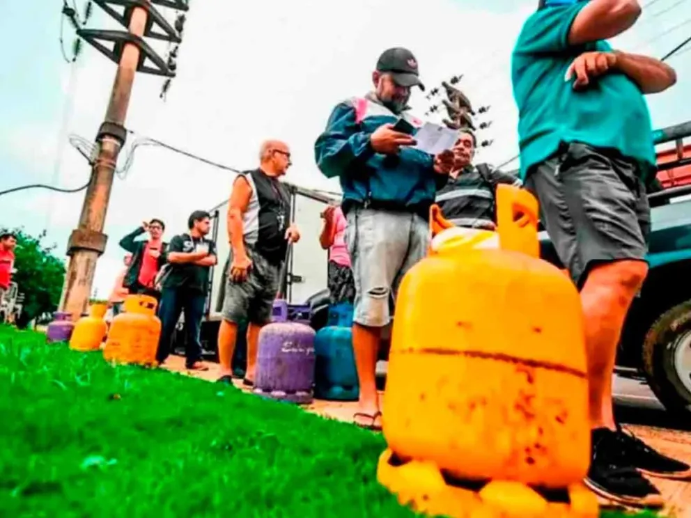 Con garrafas de 10 kg a $14.000