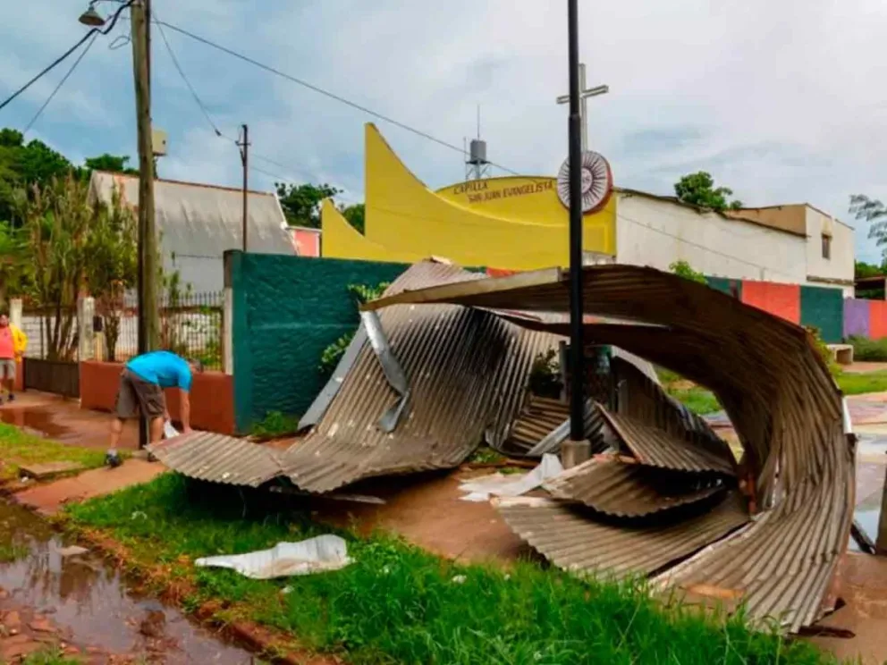 Arrancó la estructura por completo