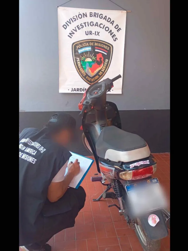 Motocicleta secuestrada