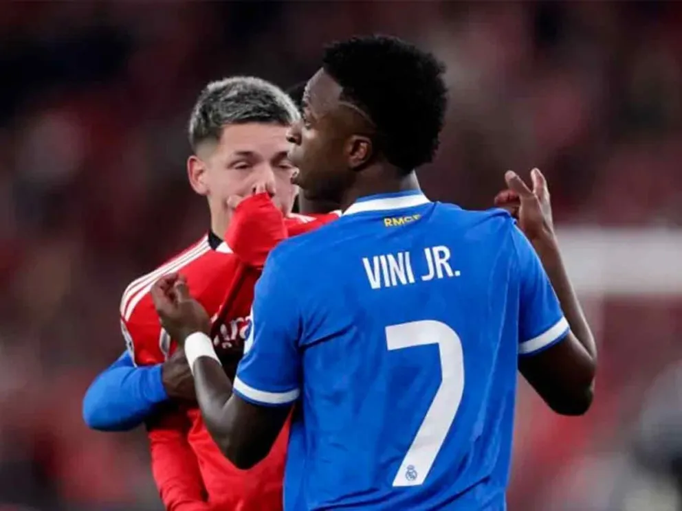 Gianluca Prestianni y Vinicius