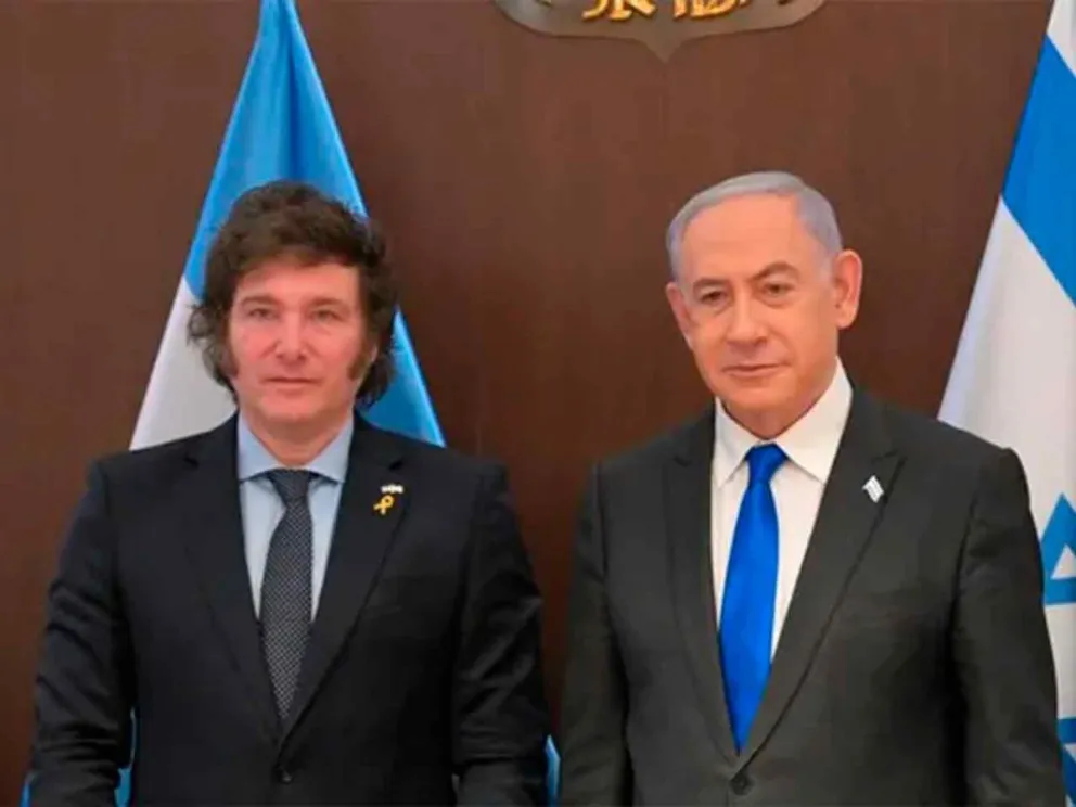 Javier Milei y Benjamín Netanyahu