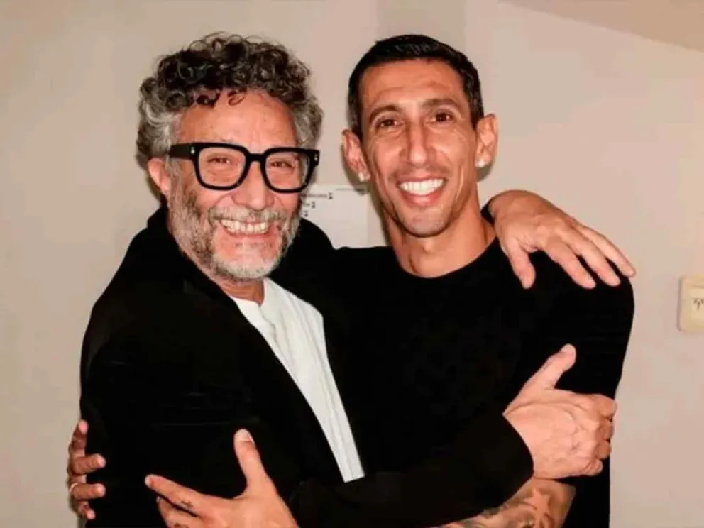 Fito Páez y Ángel Di María