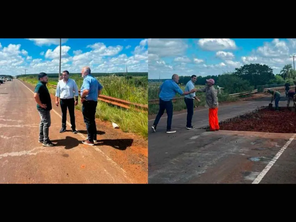 Augusto Suaid y Luis Cardozo supervisaron obras