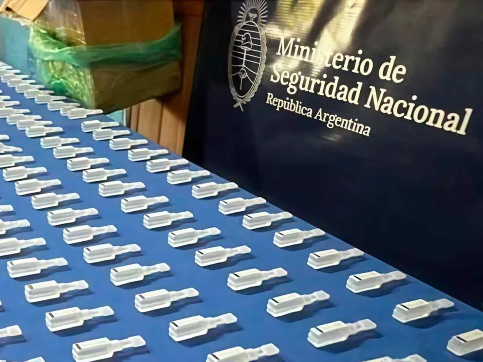 La ampollas incautadas, provenientes de Paraguay