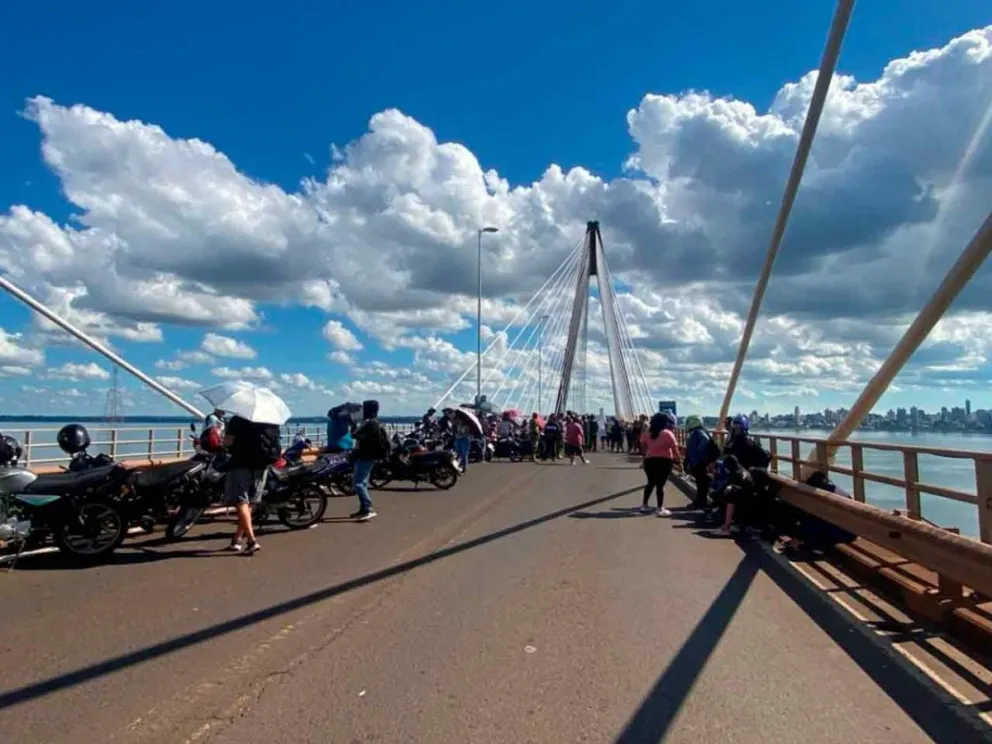 Bloqueo en la zona primaria del lado paraguayo