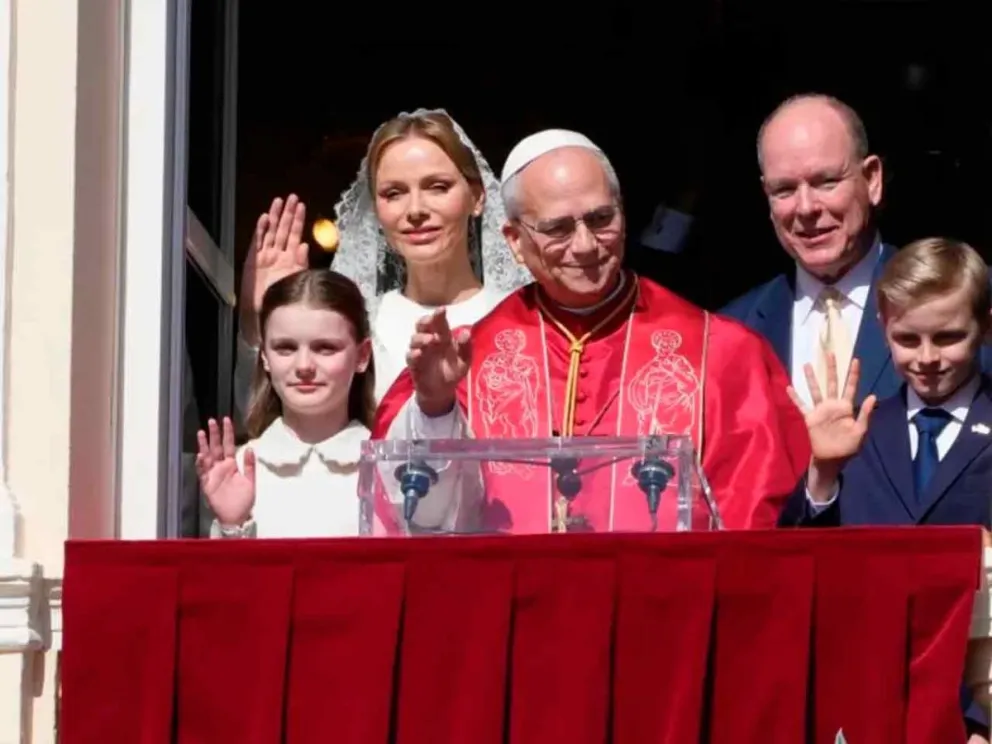 Papa León XIV en el principado de Mónaco