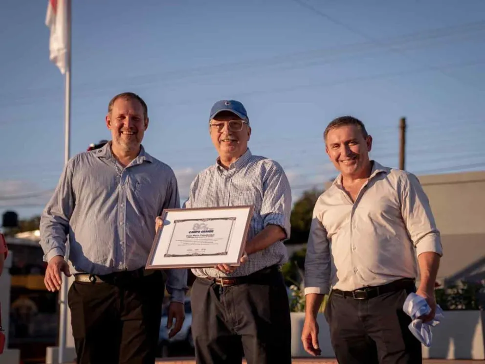 El Gobernador junto a Marcelo Mulder y Carlos Sartori