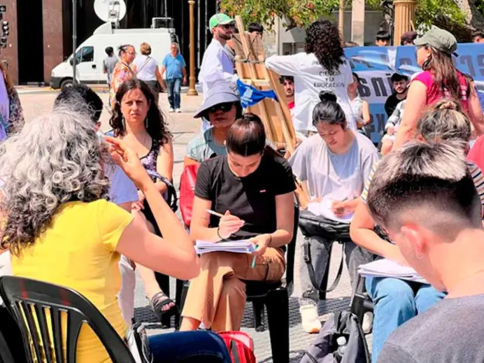 Una medida de fuerza del paro nacional