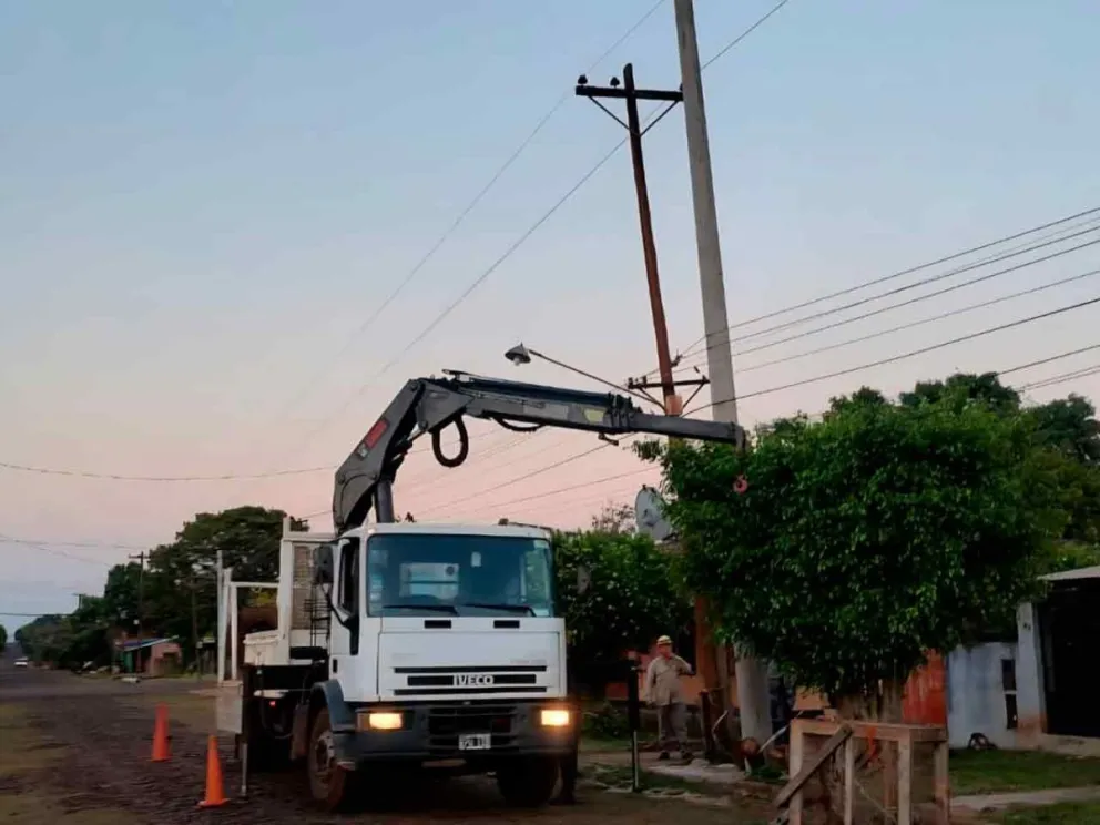 Instalación de columnas de hormigón