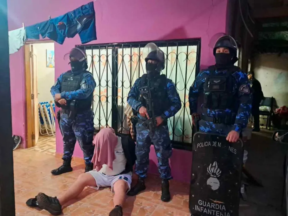 Aprehendido durante un allanamiento