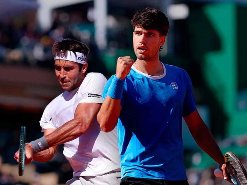 Tomás Etcheverry y Carlos Alcaraz
