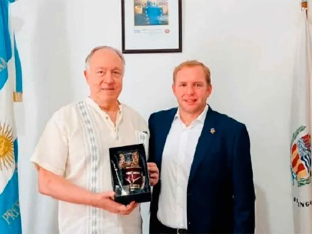 Guillermo Nielsen junto a Emilio Nicolás 