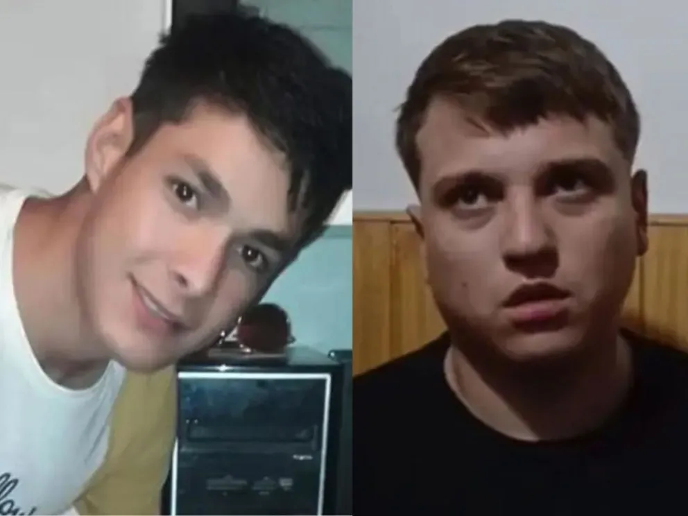 Jonatan Romero (i), de 30 años, fue asesinado por Damián Escalante (d), durante su fiesta de cumpleaños.