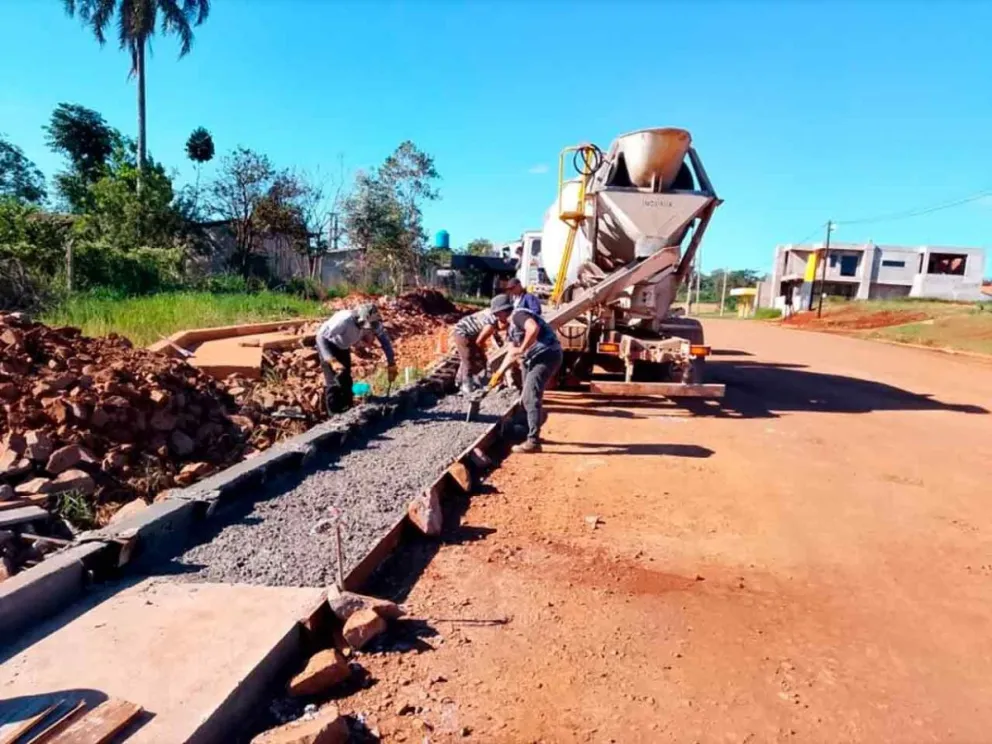 Construcción de nuevos sectores de cordón cuneta