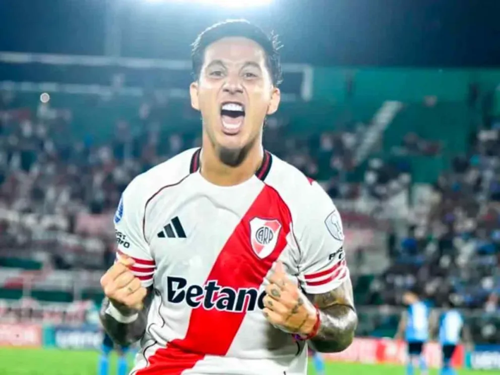 Sebastíán Driussi festeja el gol