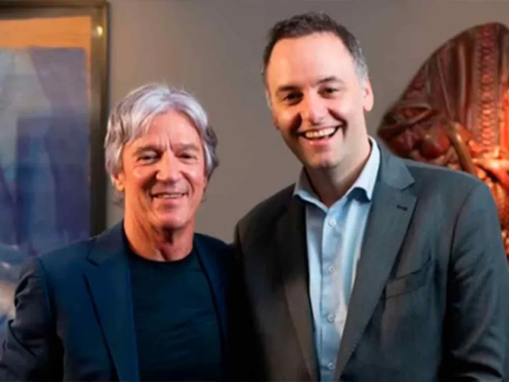 Marcelo Grandio y Manuel Adorni