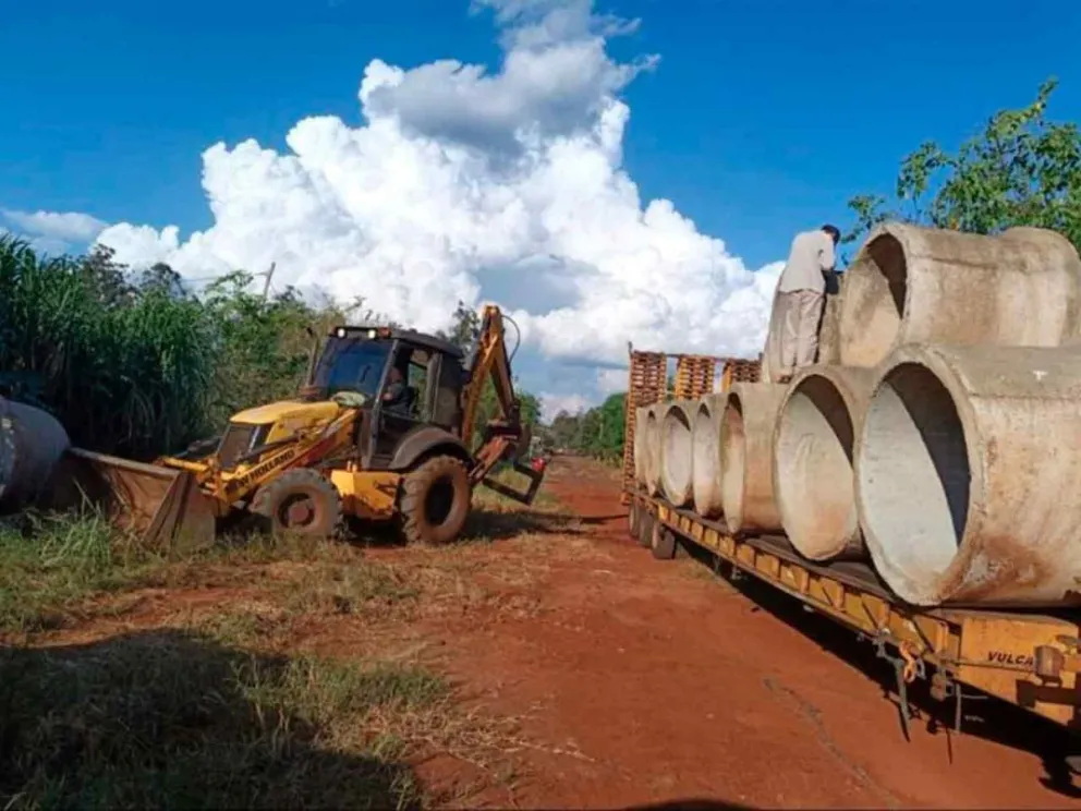 Tubos de hormigón fabricados por la DPV