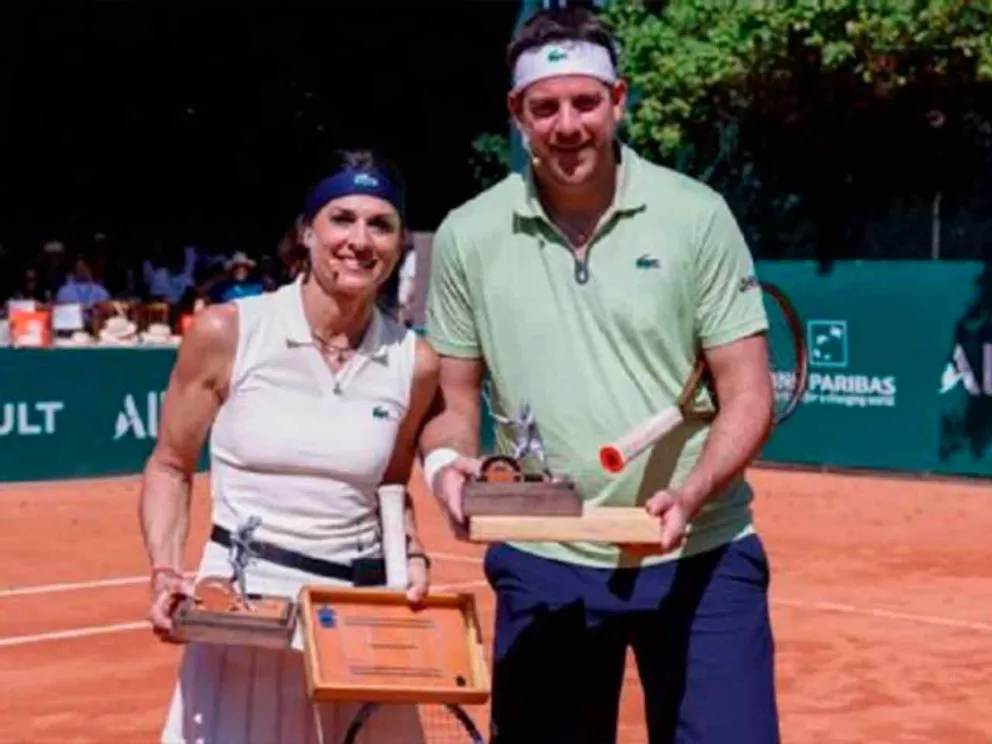 Gabriela Sabatini  y Juan Martín del Potro 