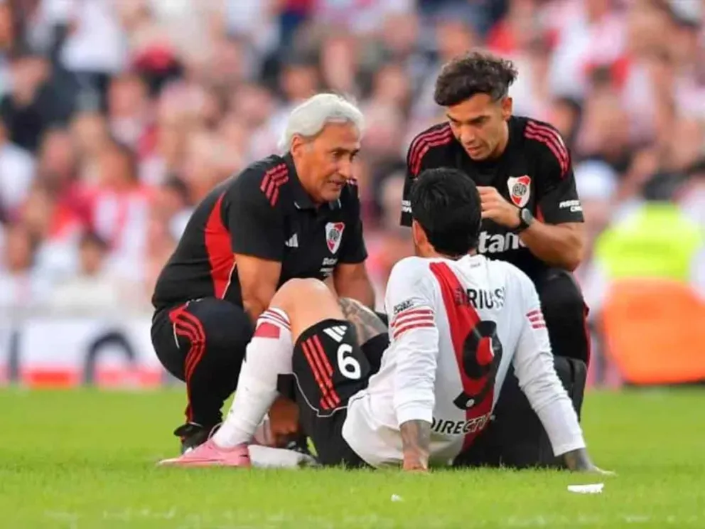 Sufrió lesión muscular isquiotibial izquierda 