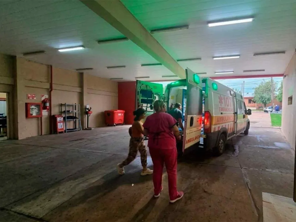 Fue trasladado al Hospital Pediátrico