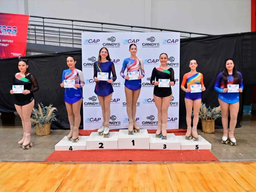 Podio de las ganadoras