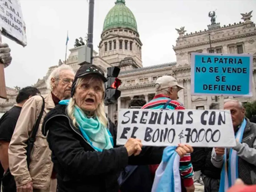 Continúa el reclamo salarial de los jubilados 