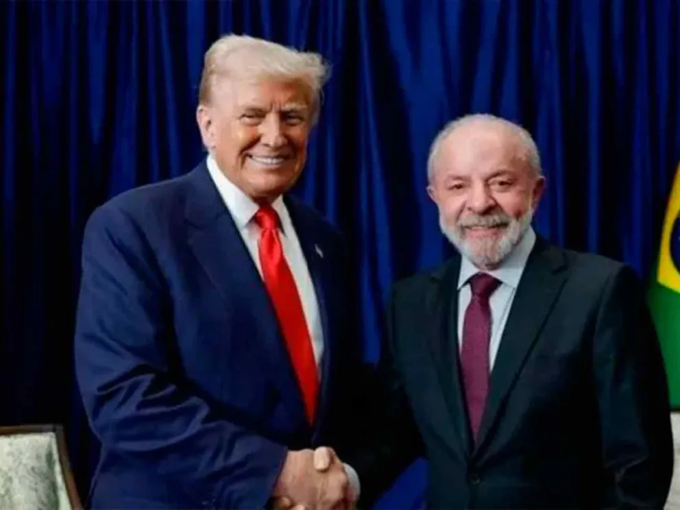 Donald Trump junto a Lula da Silva
