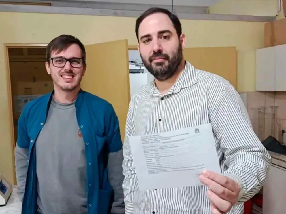 Matías Sebely exhibió su análisis toxicológico
