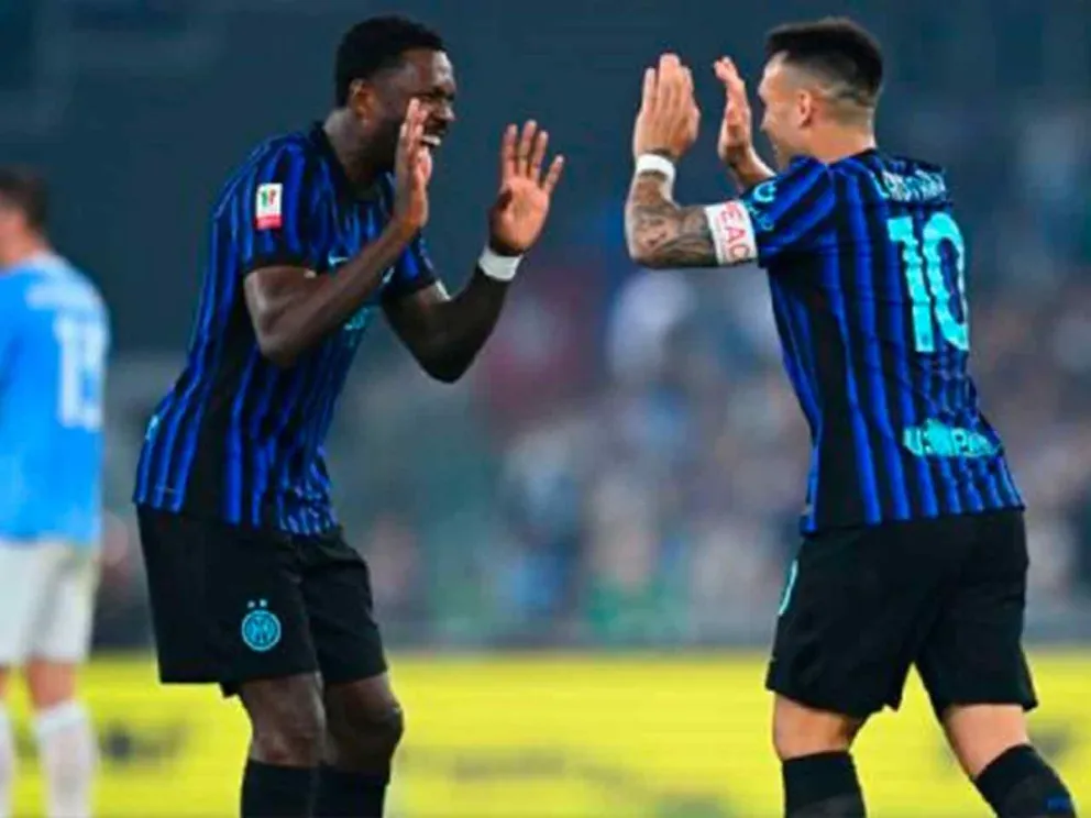Lautaro Martínez y Marcus Thuram