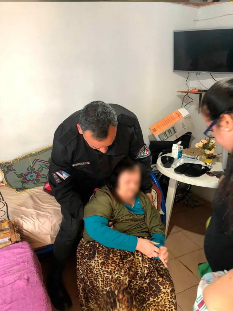 Realizaron maniobras de contención y asistencia