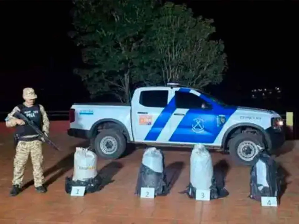 Prefectura secuestró 46 kg de cannabis
