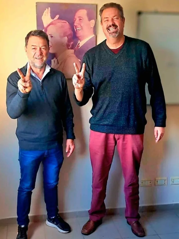 Christian Humada junto a “Cacho” Bárbaro