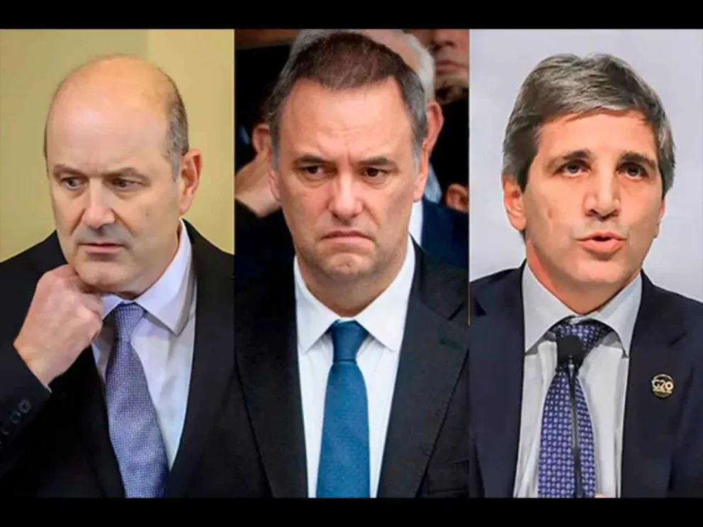 Sturzenegger-Manuel Adorni-Luis Caputo