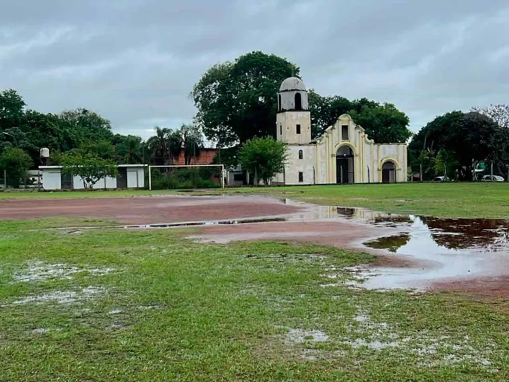Campo de juego anegado