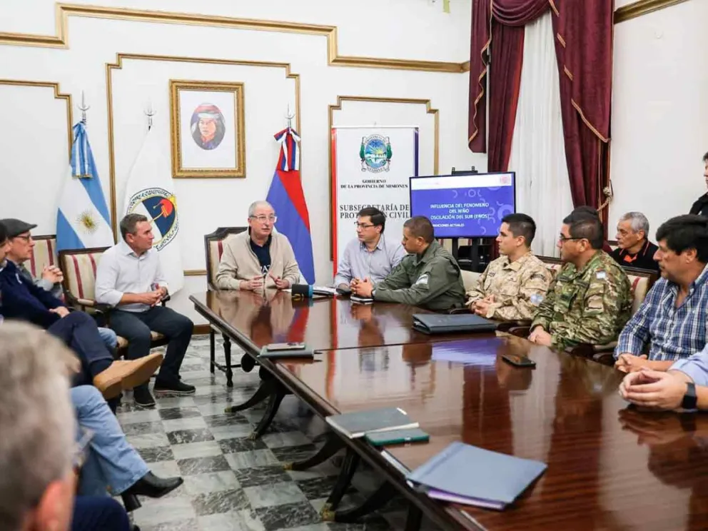 El Gobernador  y funcionarios analizaron el ENOS 2026/2027