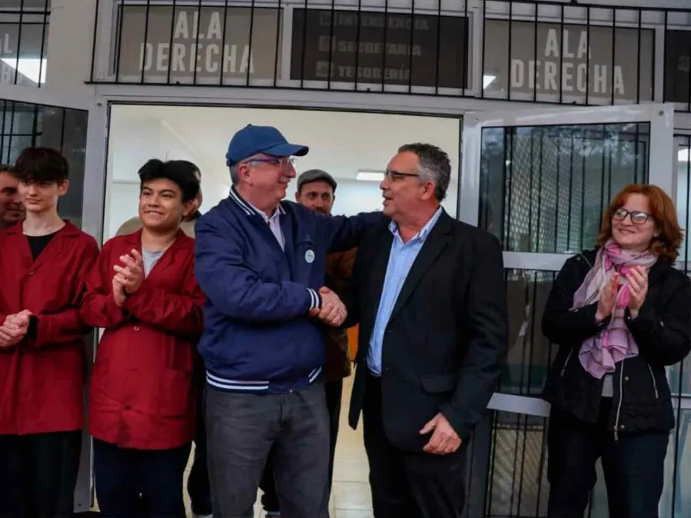 Hugo Passalacqua junto a Juan Ángel González