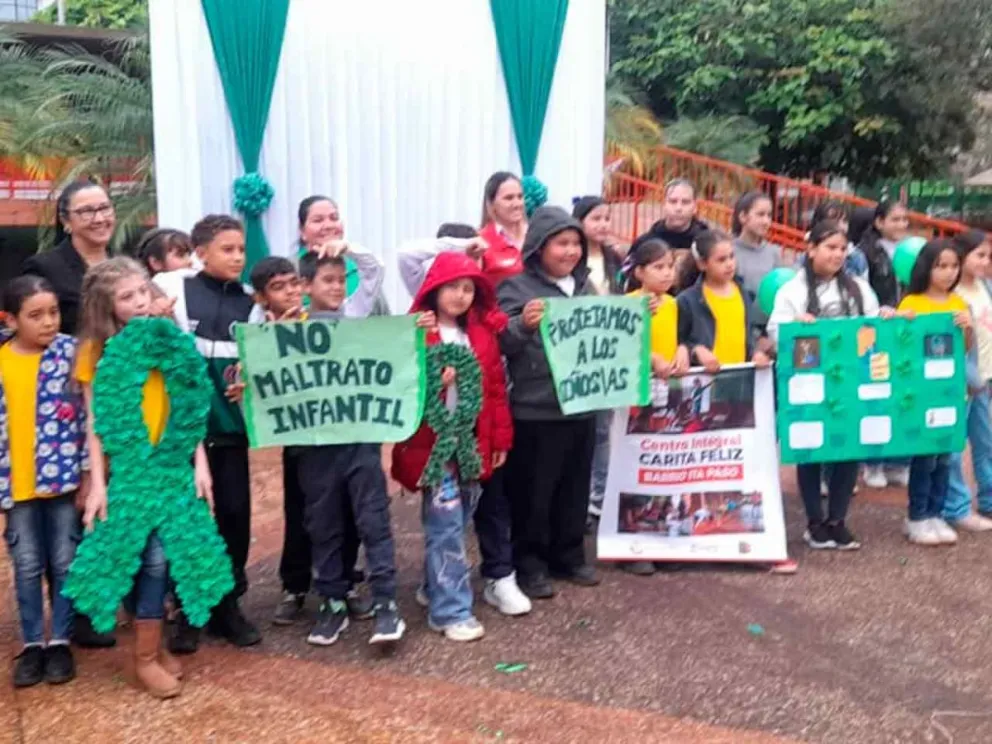 Acto de la campaña “Lazos Verdes”