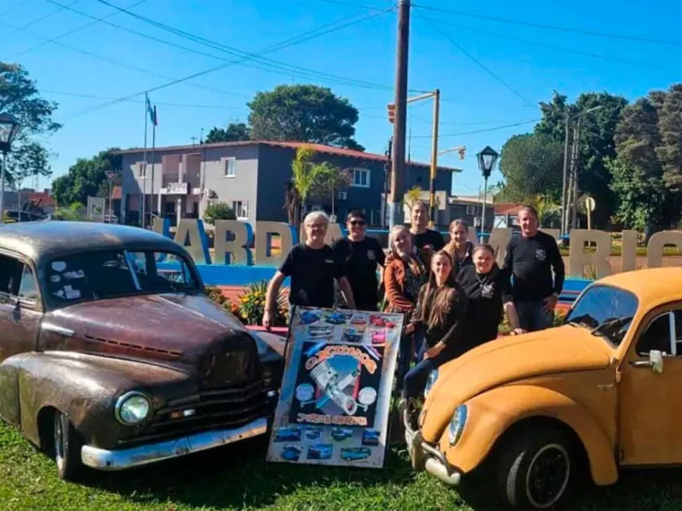 Con integrantes del grupo “Oxidados” 
