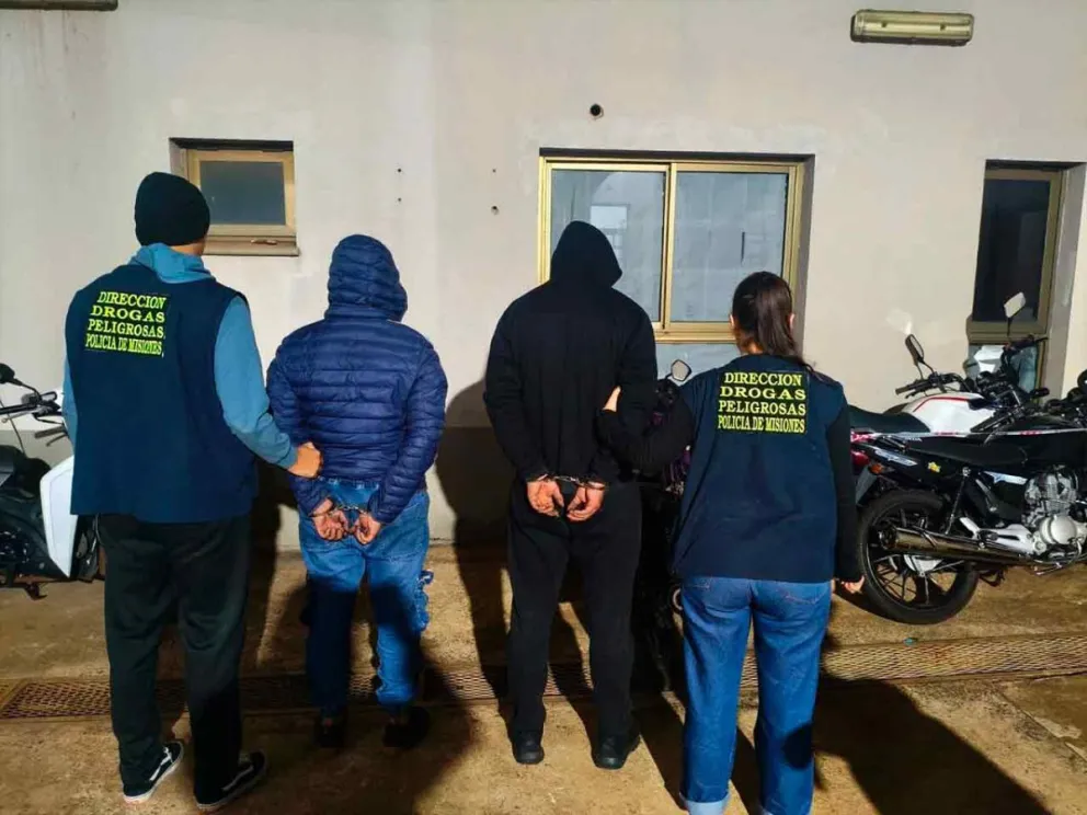 Momento de la detención de los involucrados