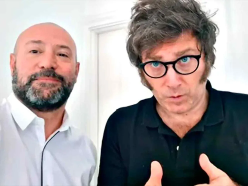 Diego Spagnuolo y Javier Milei