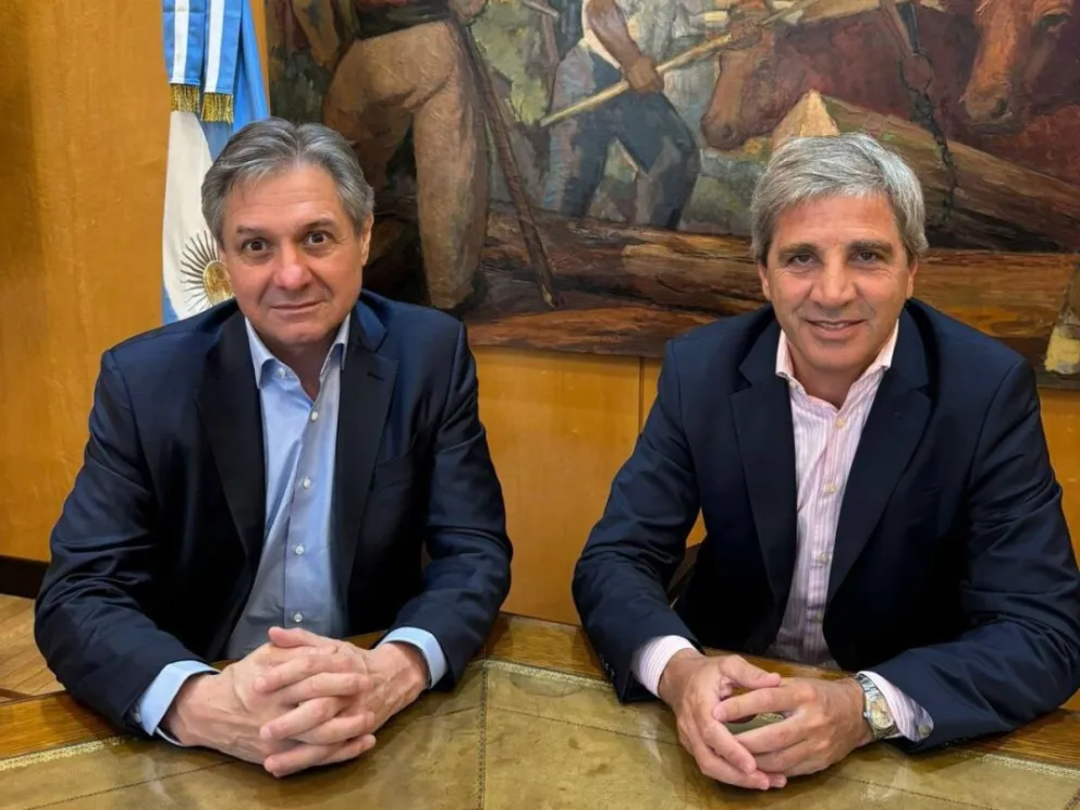 El viceministro de Economía, José Luis Daza, y el ministro Luis Caputo